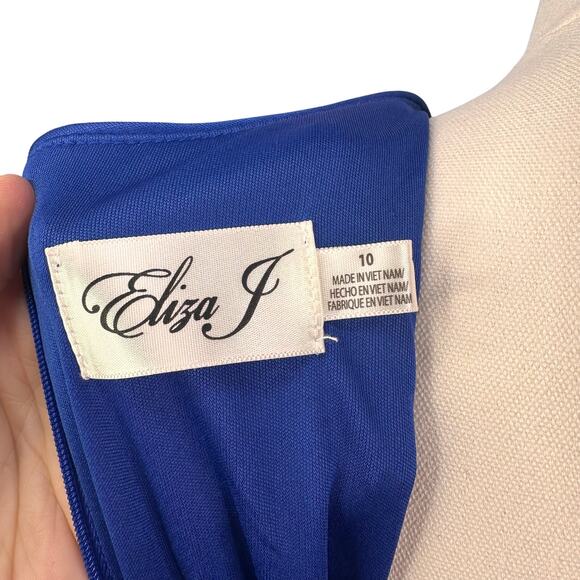 ELIZA J Women's blue Sequin Cocktail Dress size 10 - Picture 5 of 6